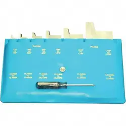 MITUTOYO 985-131 6 PC ADJUSTABLE PARALLEL SET; 3/8