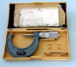 MITUTOYO NO.103-114 CALIPER WITH /CASE,WRENCH & ORIGINAL INSTRUCTIONS
