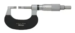 MITUTOYO STRAIGHT BLADE MICROMETER BLM-25WB/0.4T 122-141-10 MEASURING SURFACE WI