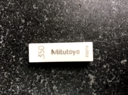 MITUTOYO  .3500 CERAMIC GAGE BLOCK CERA GAUGE BLOCK EXCELLENT CONDITION!