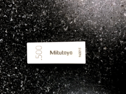 MITUTOYO  .5000 CERAMIC GAGE BLOCK CERA 1/2