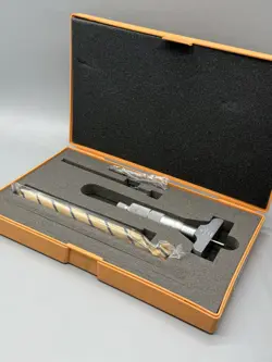 MITUTOYO 129-127 DMC 2.5-4” MECHANICAL DIGITAL DEPTH MICROMETER WITH CASE