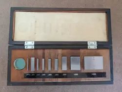 MITUTOYO GAGE BLOCK SET 516-931 SET NO. BE1-9A 9 PIECE SET *READ*