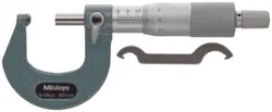 MITUTOYO 115-215 SPHERICAL FACE MICROMETER RATCHET STOP 0-25MM RANGE 0.01MM