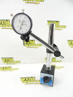 MAGNETIC BASE INDICATOR STAND   MITUTOYO DIAL INDICATOR 1/2