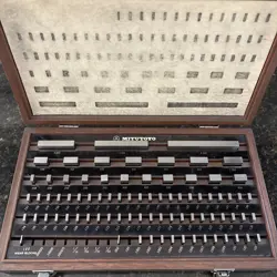MITUTOYO 516-902-26 81PC RECTANGULAR STEEL GAGE BLOCK SET