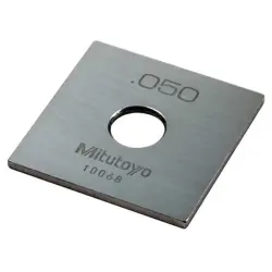 MITUTOYO 614105-531 GAGE BLOCK,SQUARE,STEEL,0.050 IN,ASME 0
