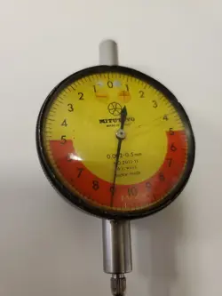 MITUTOYO JAPAN NO. 2011-11 JEWELED SHOCK PROOF 0.002-0.5MM DIAL INDICATOR