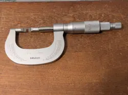 MITUTOYO 0-1 INCH BLADE MICROMETER NO 122-151 - THIN CARBIDE BLADES