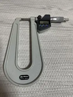 MITUTOYO U-SHAPED STEEL PLATE MICROMETER PMUD150-25MX VG COND LIMITED FROM JAPAN