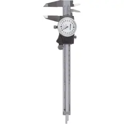 MITUTOYO STAINLESS STEEL DIAL CALIPER, 6” RANGE