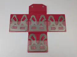 MITUTOYO 186-905 RADIUS GAGE SET: STAINLESS STEEL, 9/16 TO 1'' RADIUS, 8 PC