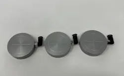 LOT OF 3 MITUTOYO CMM AIR FLOAT BEARING 48MM DIA X 12MM THICK WITH AIR FITTING