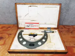 MITUTOYO STANDARD OUTSIDE MICROMETER OM-175 103-143A 0.01MM CONTROL 6K0912X-C07