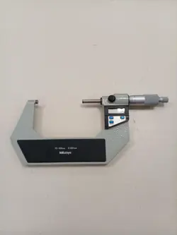 MITUTOYO 293-404 DIGITAL OUTER MICROMETER 75-100MM 0.001MM USED