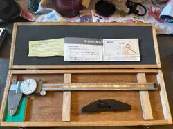 MITUTOYO *EXCELLENT!* 505-645-50 12-INCH DIAL CALIPER W/  CASE & MANUAL