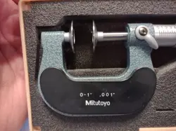 MITUTOYO 0-1 INCH DISC MICROMETER 123-125