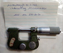 INDICATING MICROMETER .001