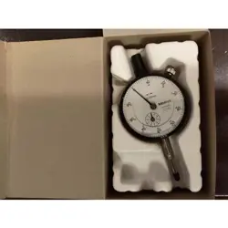 MITUTOYO DIAL INDICATOR 2046FB BLACK 0.01MM - 10MM MADE IN JAPAN USED WITH BOX