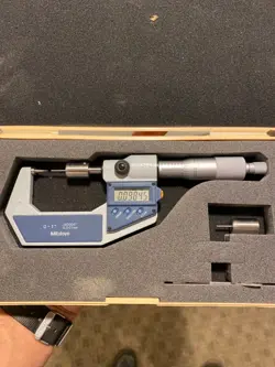 MITUTOYO POINT MICROMETER 342-711-30 0-1 INCH - EXCELLENT CONDITION