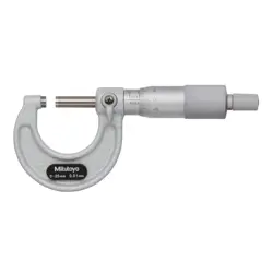 MITUTOYO 103-137 OUTSIDE MICROMETER 0-25MM RATCHET STOP BAKED-ENAMEL FINISH
