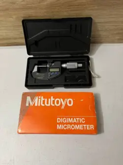 MITUTOYO IP65 COOLANT PROOF DIGITAL OUTSIDE MICROMETER 0-1