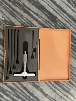 MITUTOYO DEPTH MICROMETER 0-6” .001”