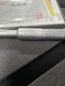 MITUTOYO MICROMETER NO.146-222 0-25MM
