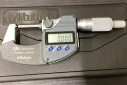 MITUTOYO DOUBLE SPHERICAL MICROMETER 0-25MM BMD-25MX USED