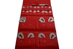MITUTOYO 186-901, RADIUS GAGE SET, 25 LEAVES, 1/64'' TO 17/64'' BY 64THS AND 9/3