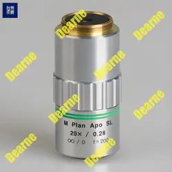 1PC USED MITUTOYO M PLAN APO SL 20X/0.28 MICROSCOPE OBJECTIVES P6726B YL
