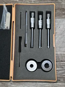 MITUTOYO 368–921 HOLTEST 3 POINT ID MICROMETER 12-20MM .005 GRAD.