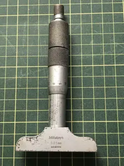 MITUTOYO DEPTH MICROMETER 0-25MM