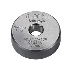 MITUTOYO 177-125 SETTING RING  8MM SIZE  10MM WIDTH  32MM OUTSIDE DIAMETER NEW