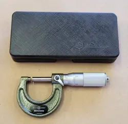 MITUTOYO NO. 103-135 OUTSIDE MICROMETER 0-1