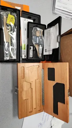 MITUTOYO DIGITAL MICROMETER & CALIPER SET -