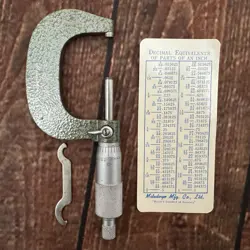 MITUTOYO 103-262 OUTSIDE MICROMETER 1 TO 2