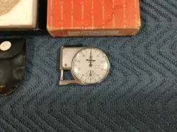 VINTAGE MITUTOYO JAPAN .01 - 9MM POCKET GAGE NO. 7309 MICROMETER ORIGINAL BOX