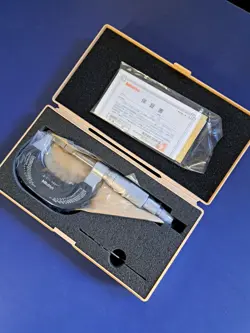 NEW MITUTOYO 122-125 MICROMETER STEEL BLADE. 1