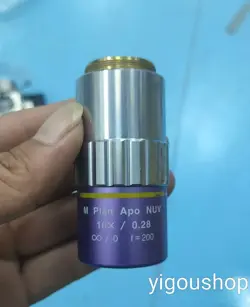 1PC USED MITUTOYO M PLAN APO NUV 10X/0.28 PURPLE BY DHL 90 WARRANTY
