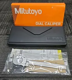MITUTOYO 505-742J DIAL CALIPER WITH CASE, 0.001 INCH ACCURACY, 0