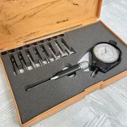 MITUTOYO CYLINDER BORE GAUGE SET 526-102 CG-18A WITH DIAL INDICATOR JAPAN USED