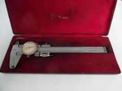 VINTAGE 1960S ERA MITUTOYO 504-801 6” DIAL CALIPERS WITH CASE