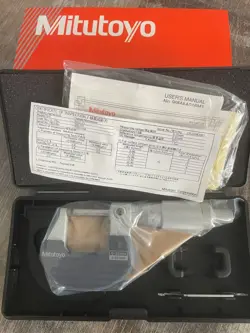 BüGELMESSSCHRAUBE MIT RATSCHENTROMMEL 0-25 MM, 0,01 MM