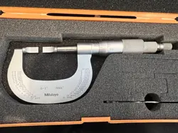 MITUTOYO BLADE MICROMETER W/CASE - THIN BLADE MICROMETER 0