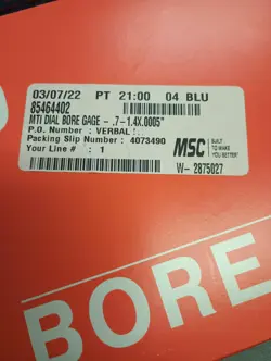 MTI DIAL BORE
