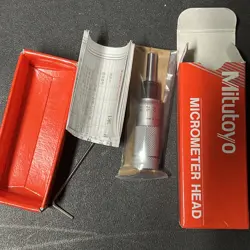 MITUTOYO 148-853 MICROMETER HEAD  ZERO-ADJUSTABLE THIMBLE  0-13MM RANGE  0.01MM