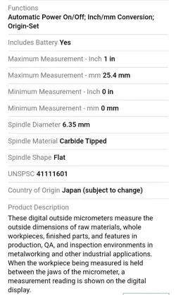 MITUTOYO 293-831