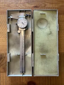 MITUTOYO 505 SERIES DIAL CALIPER IN ORIGINAL HARD CASE