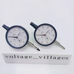 MITUTOYO DIAL GAUGE 2046S SET OF 2 0-10MM 0.01MM METRIC INDICATOR GAGE JAPAN